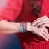 Red | .925 Sterling Silver | Firefly Glass Evil Eye Bracelet